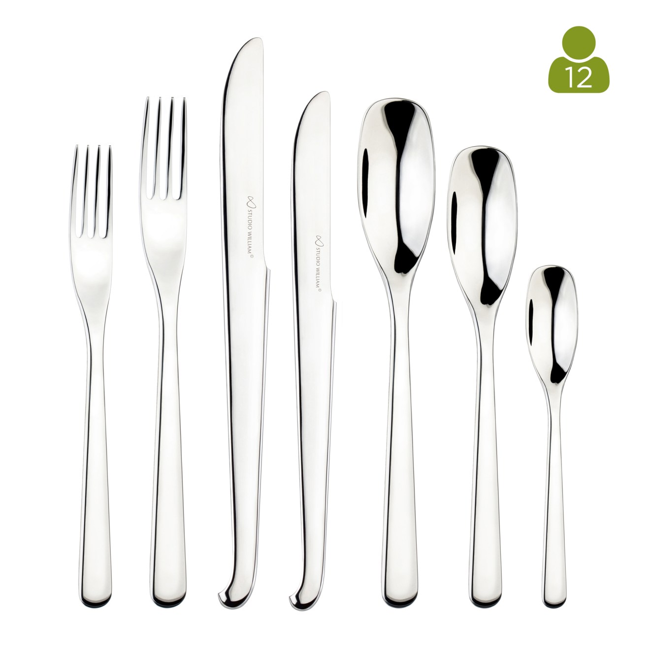 Balsa Mirror 84 Piece Cutlery Set - Studio William