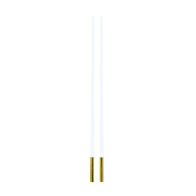 Toona Chopsticks All White with Gold PVD Sleeve