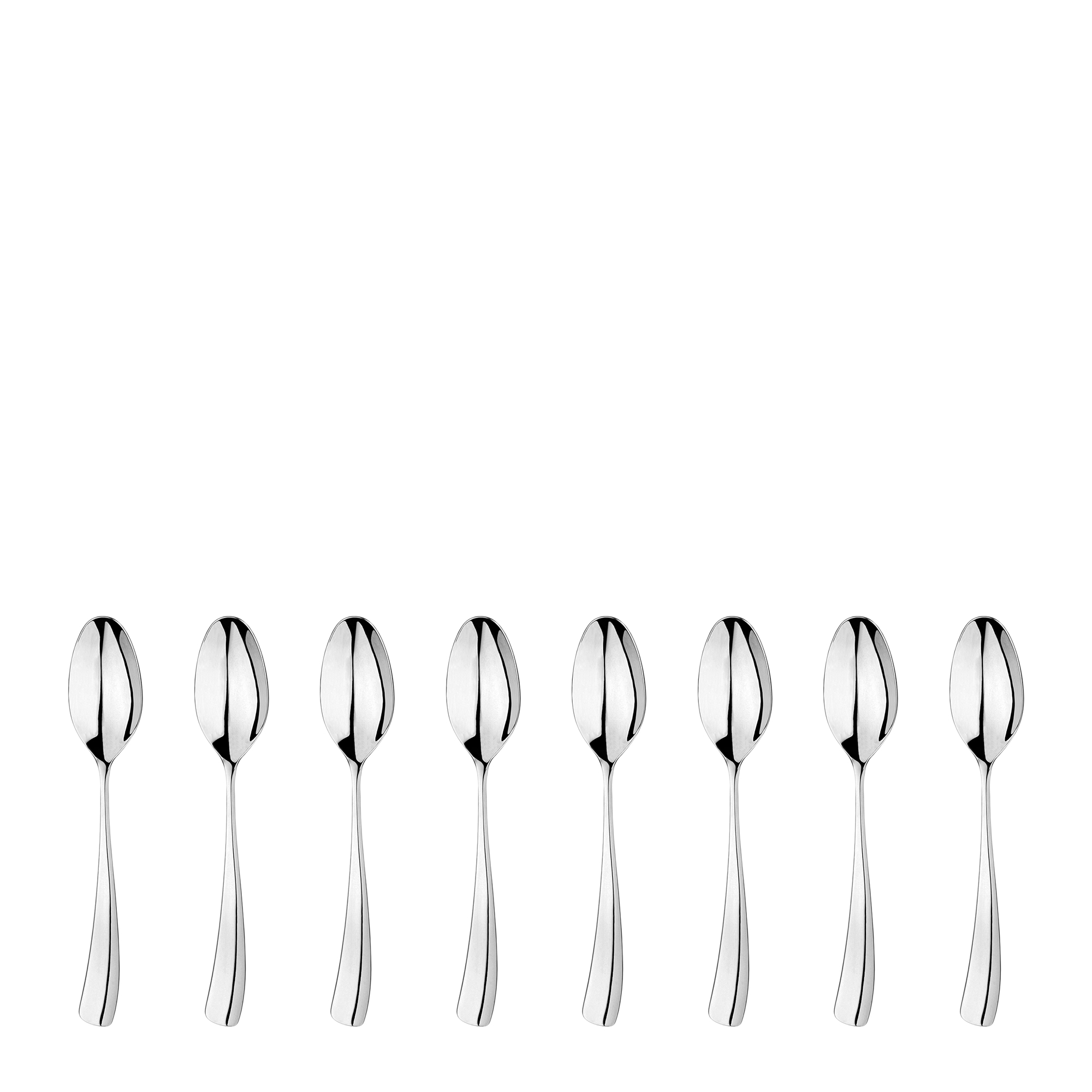 Larch Mirror 8 Piece Espresso Spoon Cutlery Set