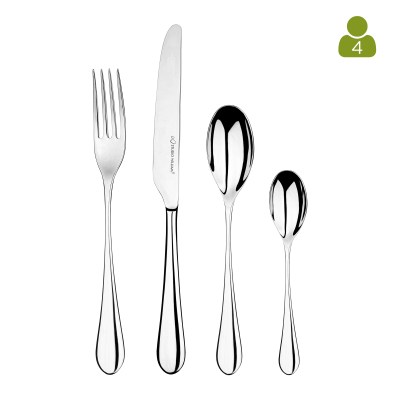 Mulberry Mirror 16 Piece Cutlery Set