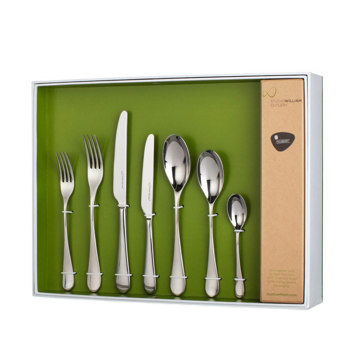 Mahogany Satin 84 Piece Cutlery Set - Studio William