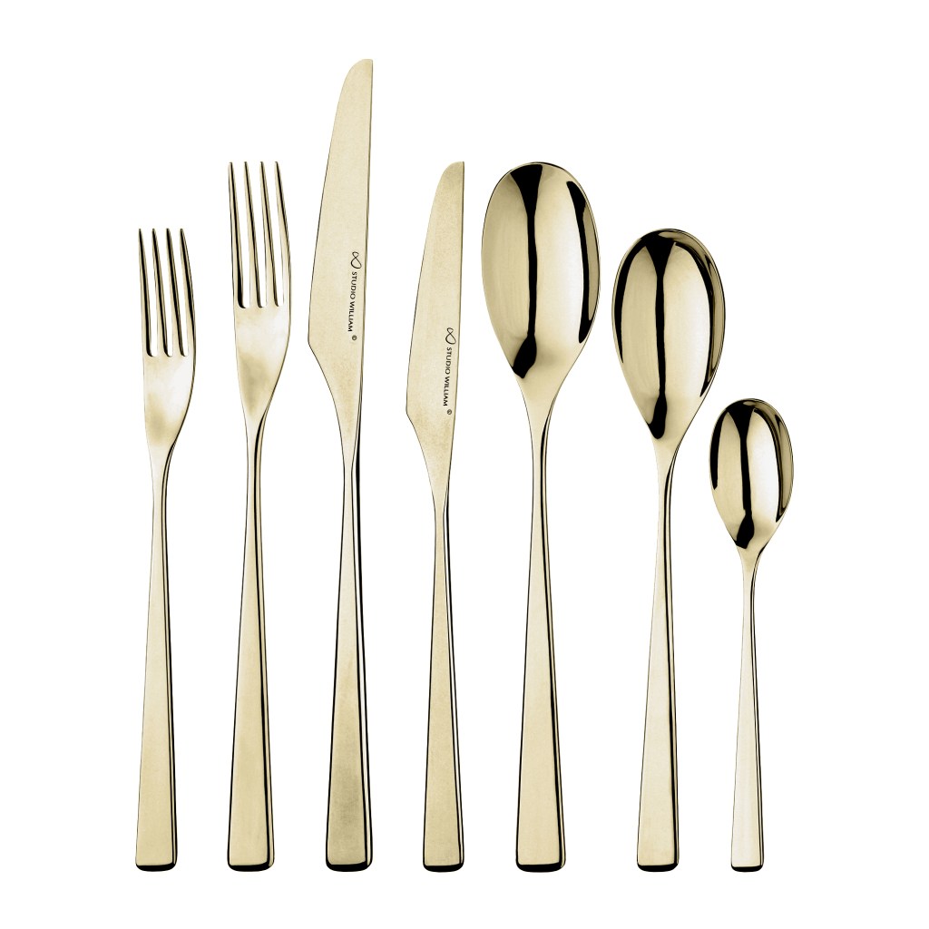Tilia Champagne Mirror 42 Piece Cutlery Set