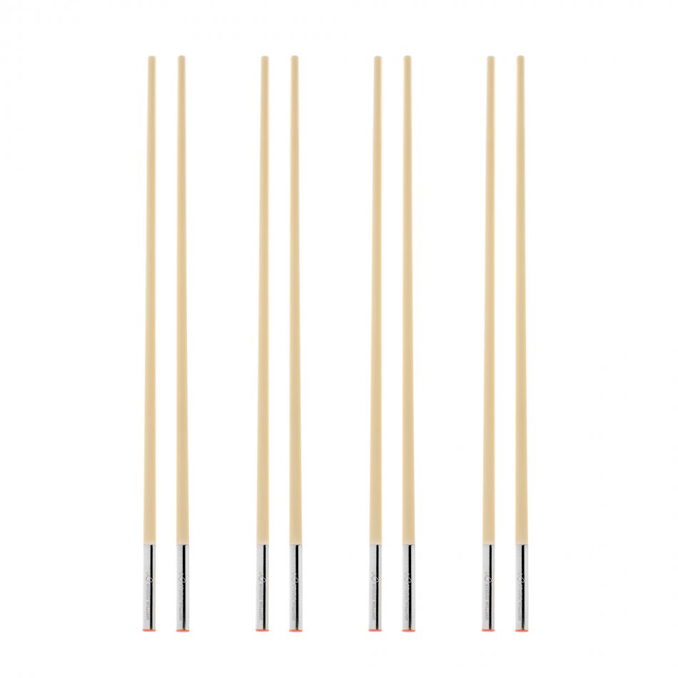 4 Pairs Toona Chopsticks Ivory