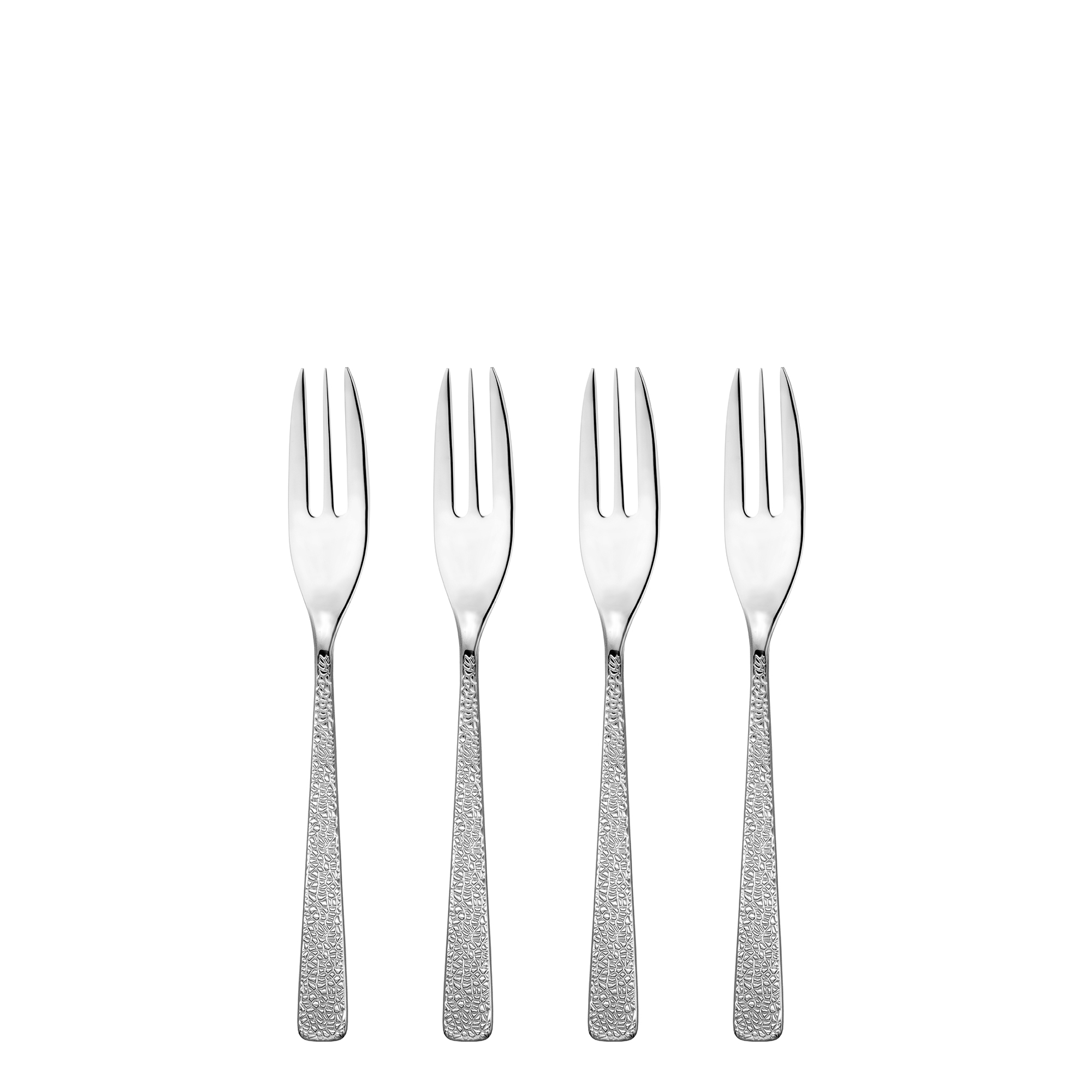 Tilia Crackle 4 Piece Pastry Fork Cutlery Set