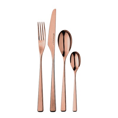 Tilia Copper Mirror 24 Piece Cutlery Set